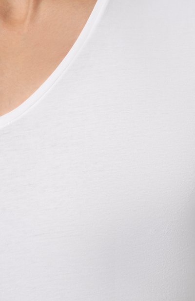 Хлопковая футболка с v-образным вырезом DEREK ROSE, арт. 8025-JACK001, фото 5