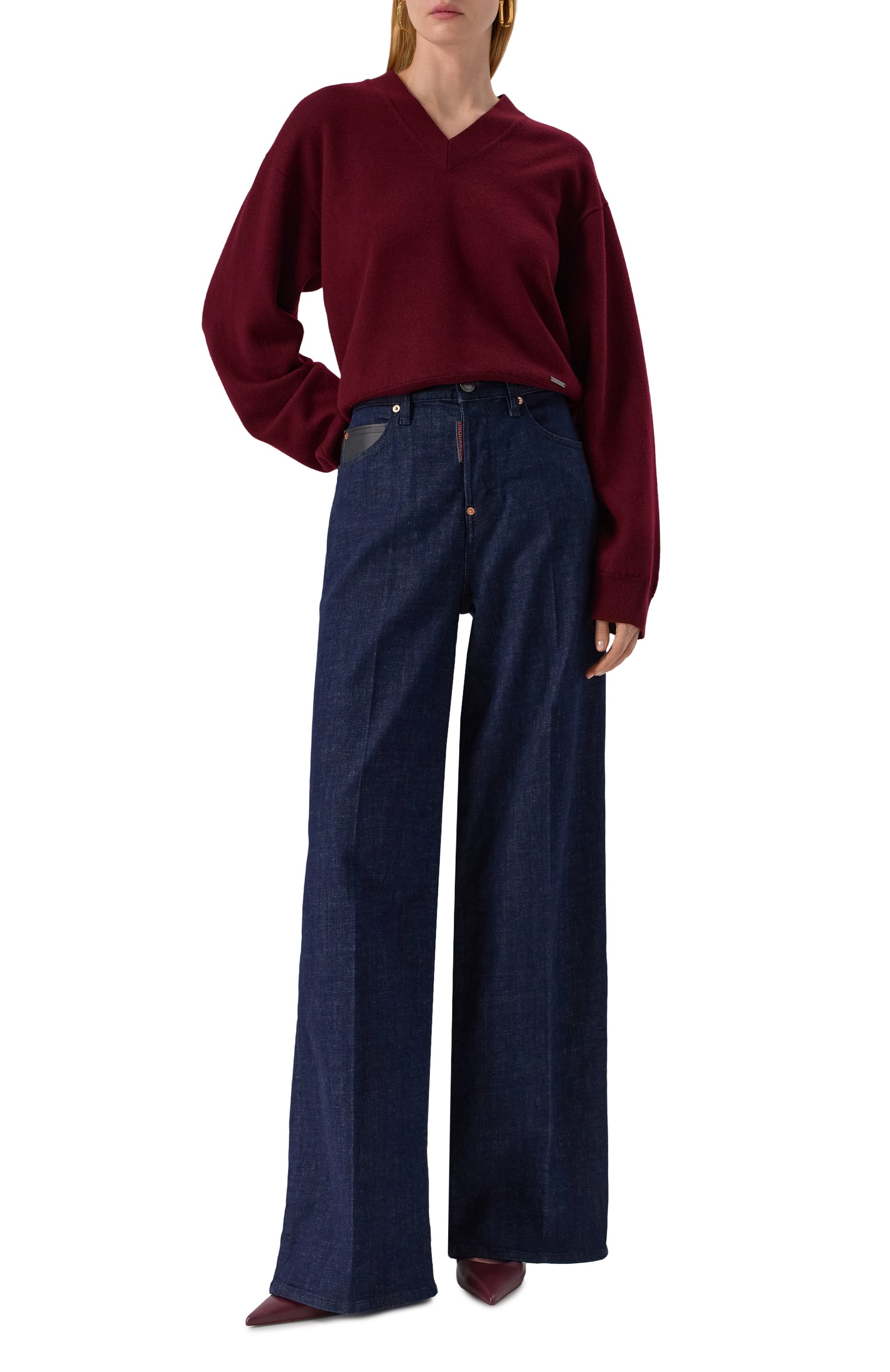 Шерстяной пуловер DSQUARED2, арт. S75HA1380/D13139, фото 2