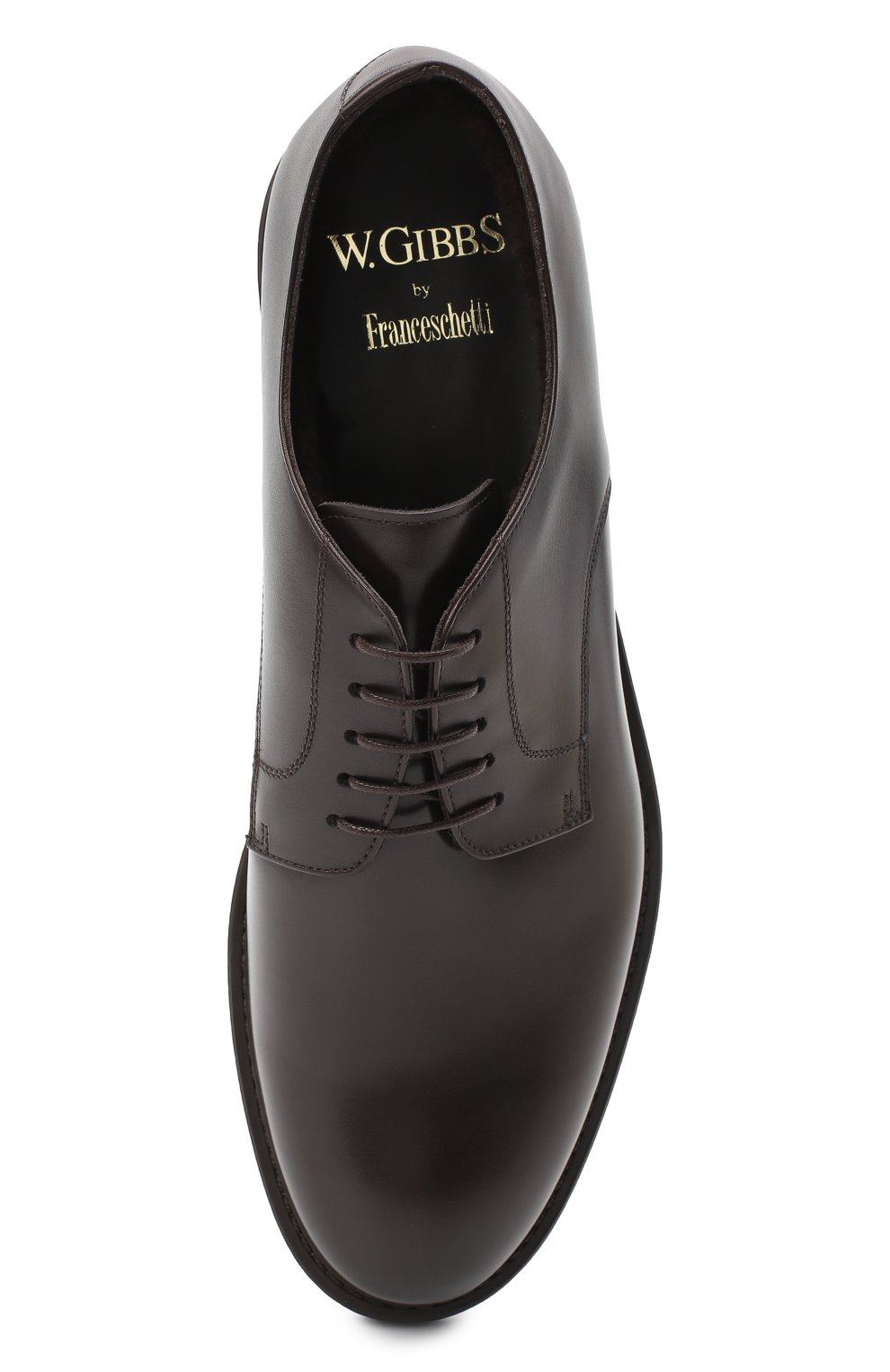 Кожаные дерби W.GIBBS темно-коричневого цвета по цене 44500 руб., арт. 3169008/0215, фото 5 Кожаные дерби W.GIBBS, арт. 3169008/0215, фото 5