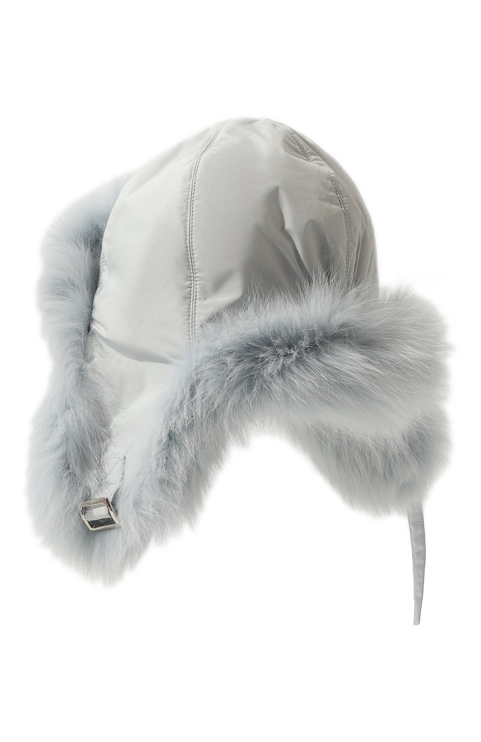 Пуховая шапка-ушанка с отделкой из песца YVES SALOMON ENFANT, арт. 23WEA015XXD0XW, фото 2