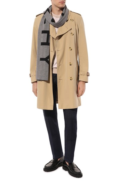 Шерстяной шарф GIVENCHY серого цвета по цене 39950 руб., арт. GV3018/U7124, фото 3 Шерстяной шарф GIVENCHY, арт. GV3018/U7124, фото 3