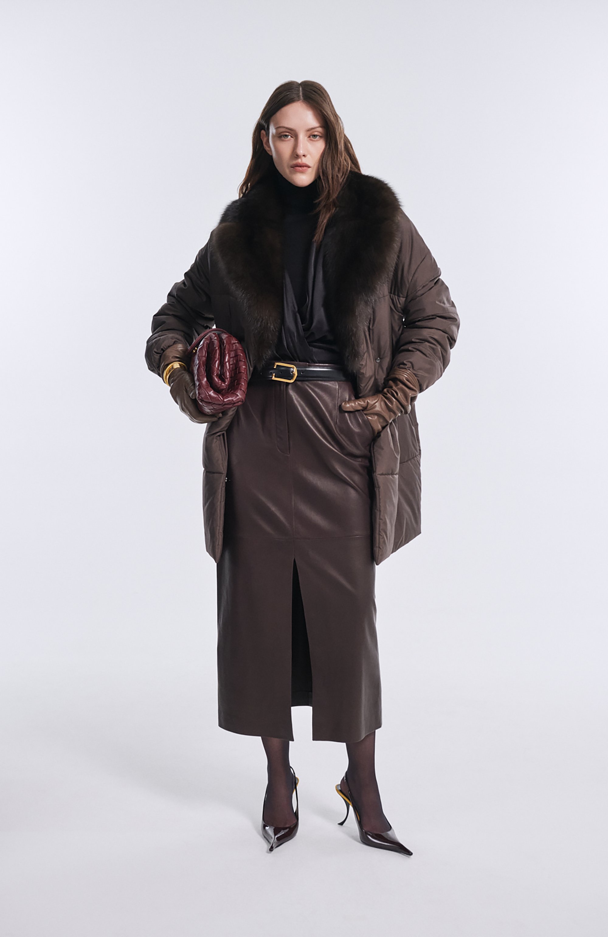 Кожаные туфли apolline 85 SAINT LAURENT, арт. 852535/1TVAN, фото 7