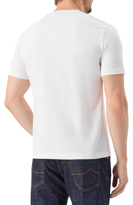 Хлопковая футболка Aeronautica Militare TS1942UJ00538 Белый  TS1942UJ00538 Фото 4