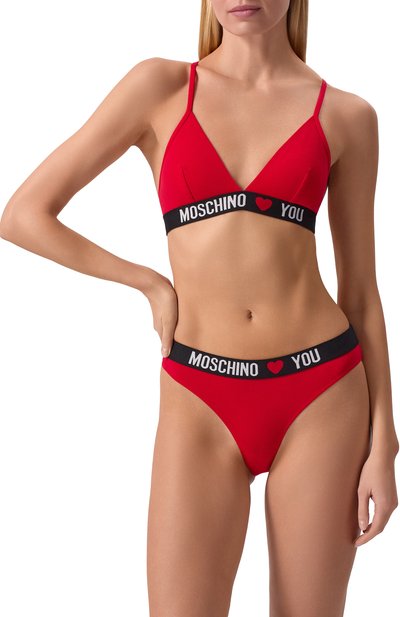 Комплект из трех хлопковых трусов-слипов MOSCHINO, арт. A1330/4402, фото 4