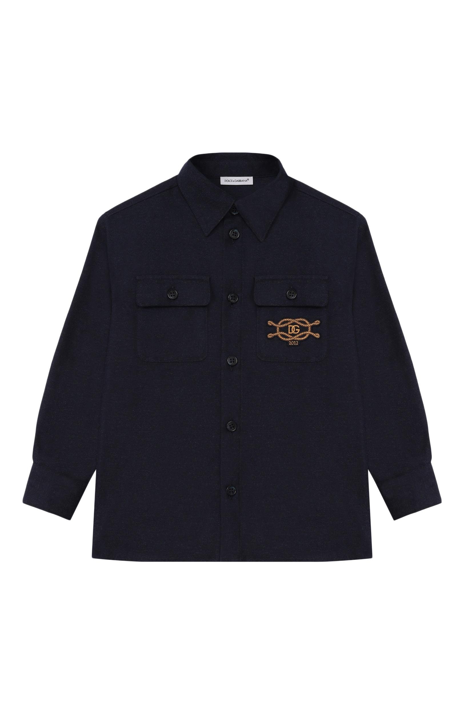 Хлопковая рубашка DOLCE & GABBANA, арт. L45S12/FU5ZI_001, фото 1