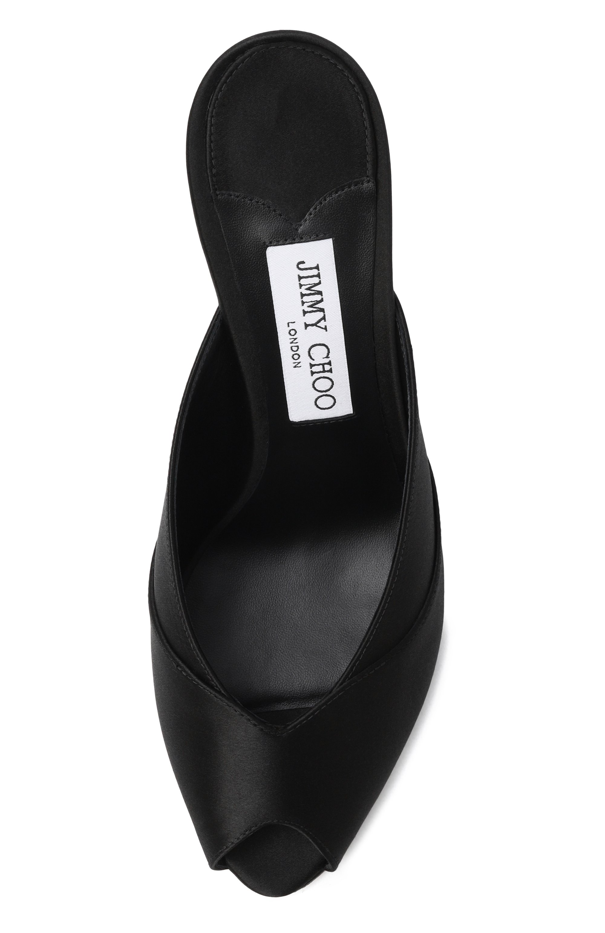 Текстильные мюли brigitte 100 JIMMY CHOO, арт. BRIGITTEMULE100SAT, фото 6