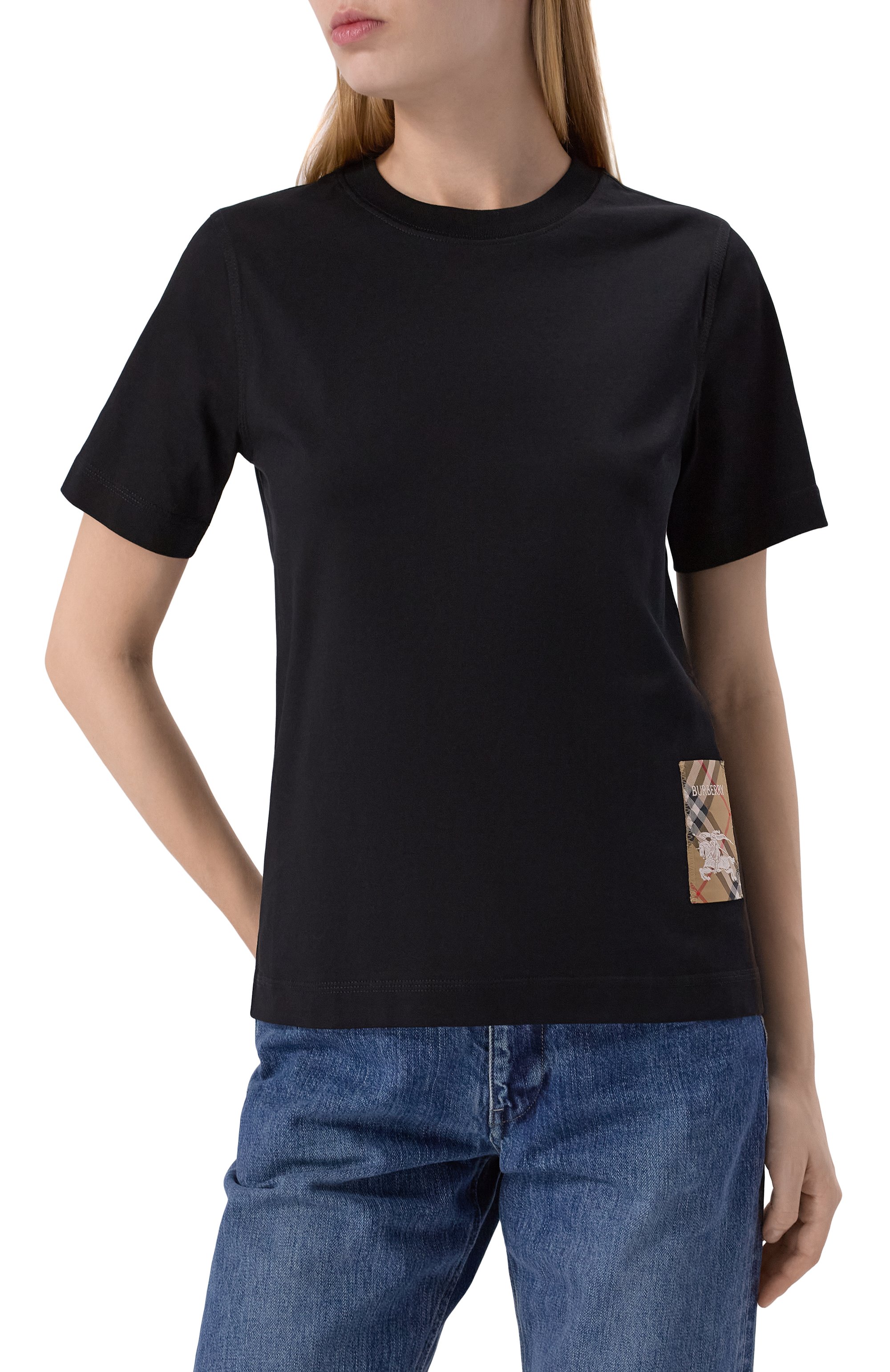 Хлопковая футболка BURBERRY, арт. 8104883, фото 3