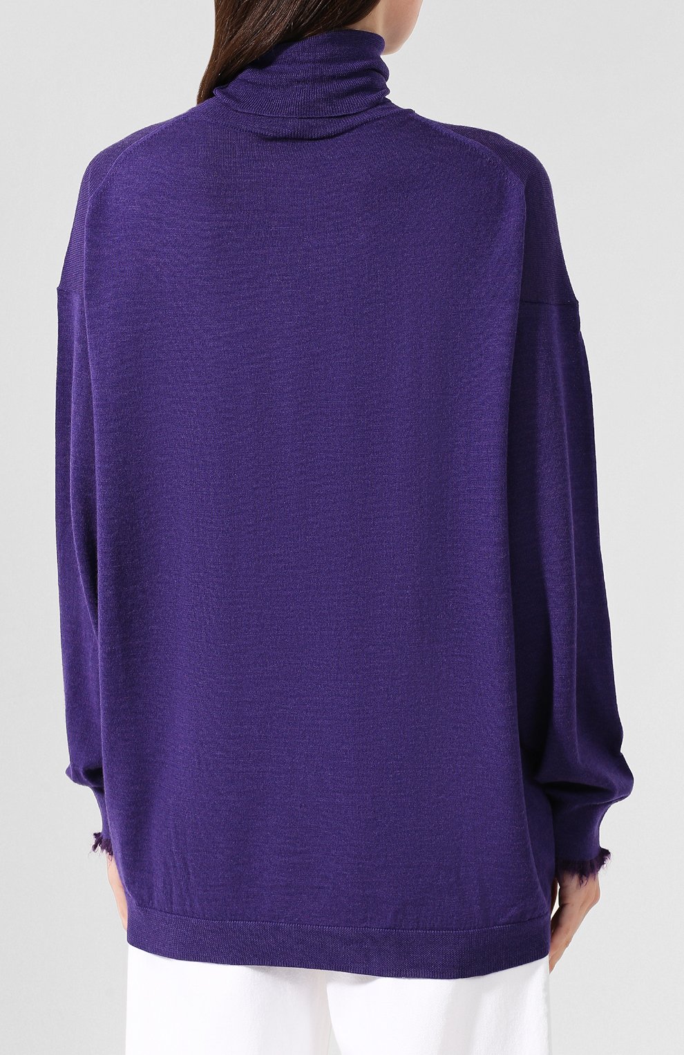 Шерстяная водолазка ACNE STUDIOS фиолетового цвета по цене 23600 руб., арт. A60120, фото 4 Шерстяная водолазка ACNE STUDIOS, арт. A60120, фото 4