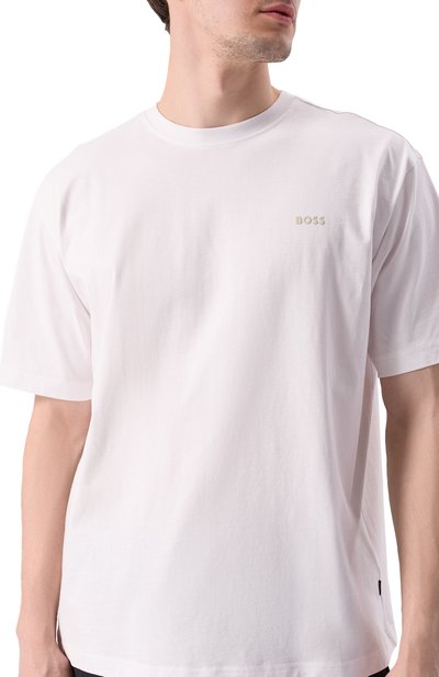 Хлопковая футболка BOSS ORANGE, арт. 50534925, фото 5