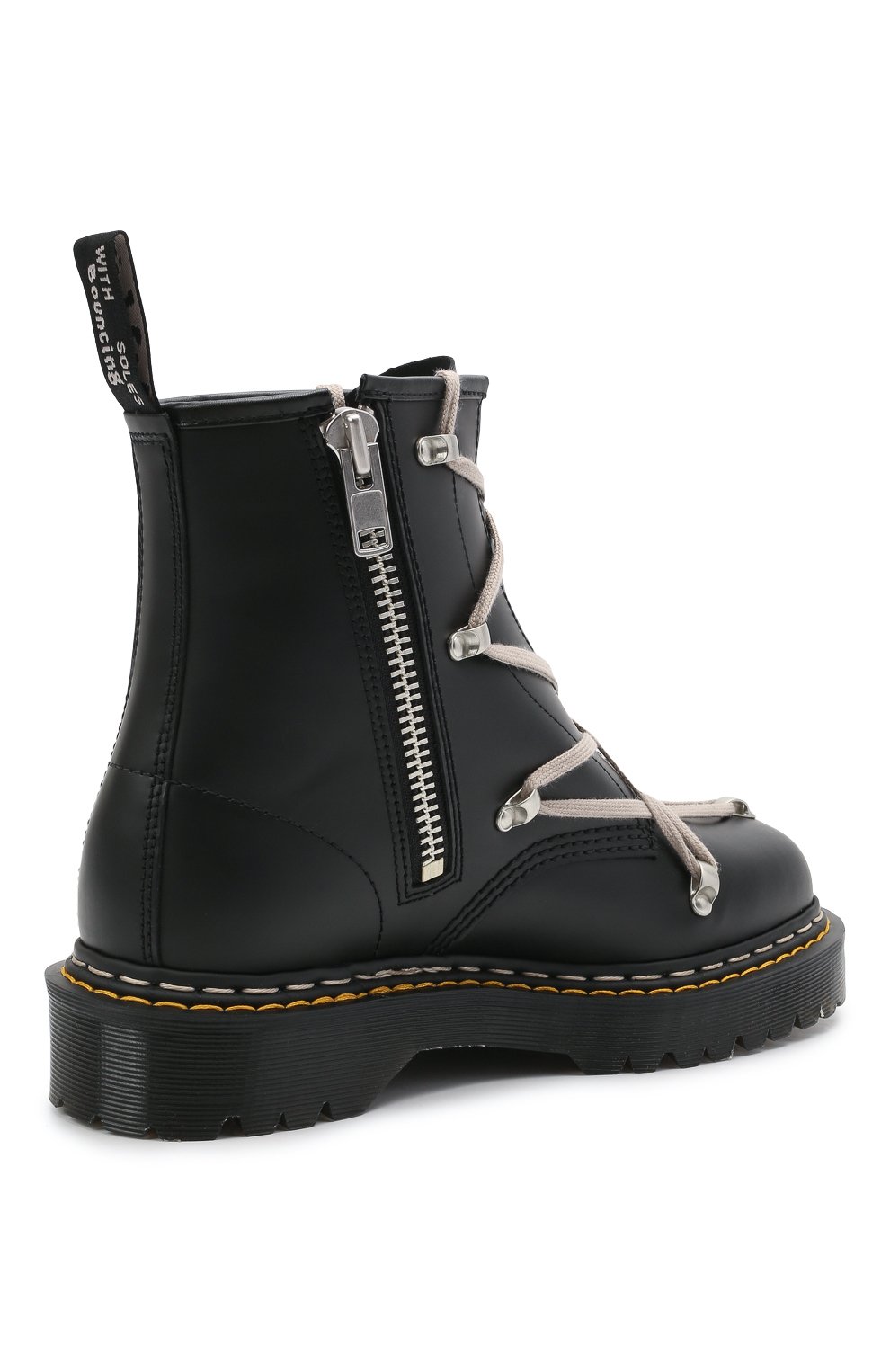 Кожаные ботинки rick owens x dr. martens RICK OWENS, арт. DM21S6807/9001, фото 4