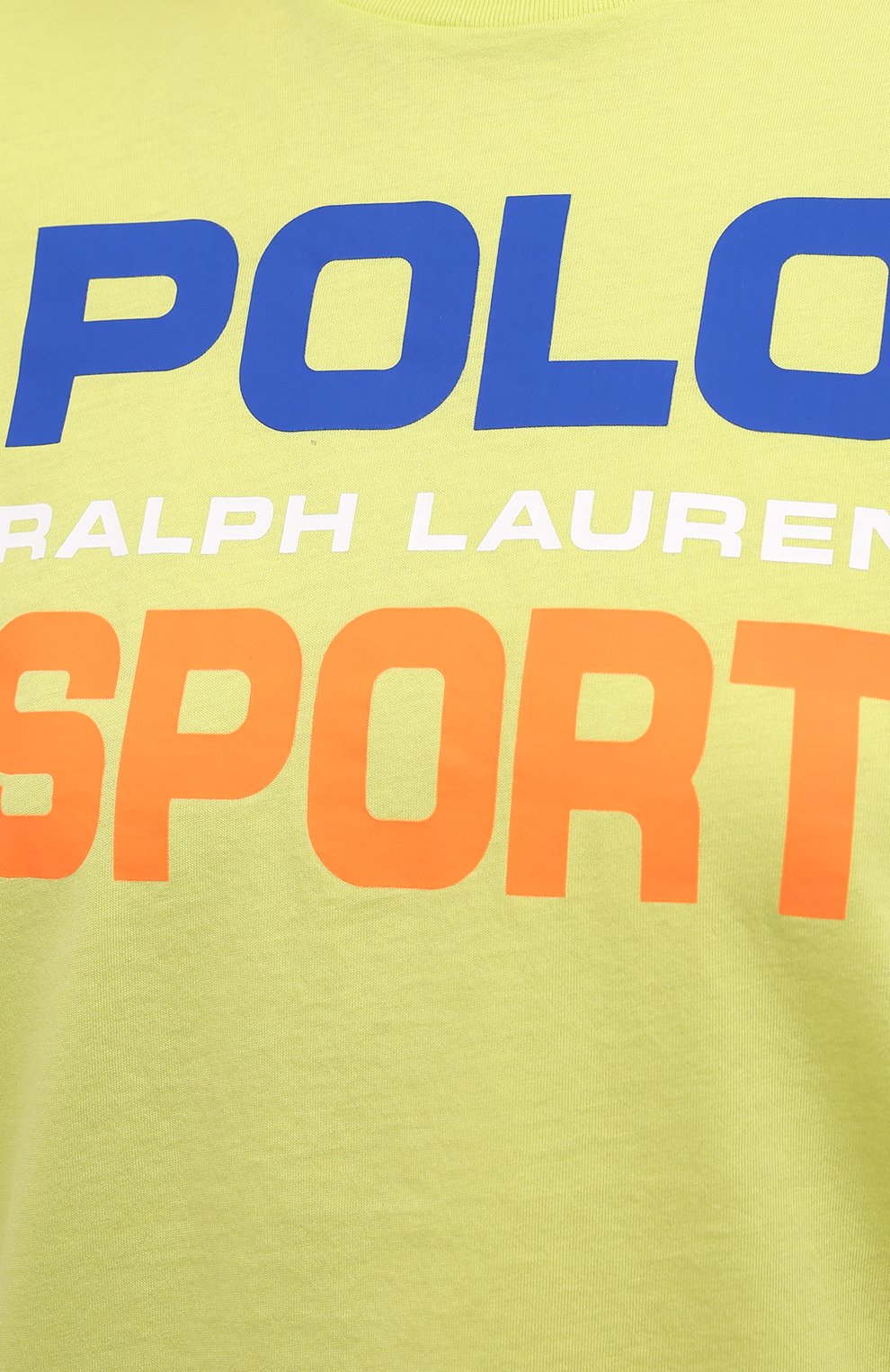 Хлопковая футболка POLO RALPH LAUREN светло-зеленого цвета по цене 9910 руб., арт. 211838079, фото 5 Хлопковая футболка POLO RALPH LAUREN, арт. 211838079, фото 5