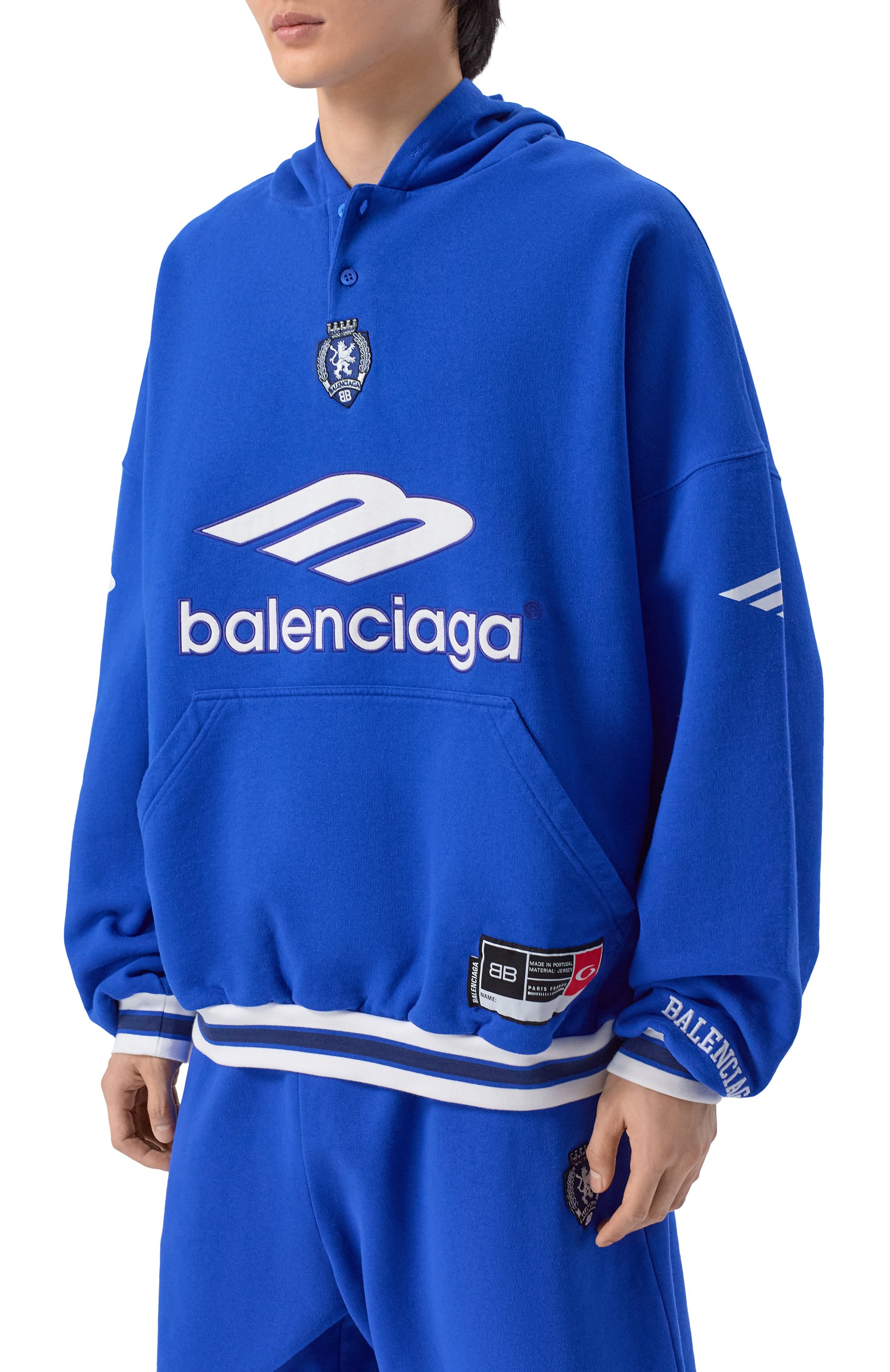 Хлопковое худи BALENCIAGA, арт. 827939/TTVQ8, фото 3