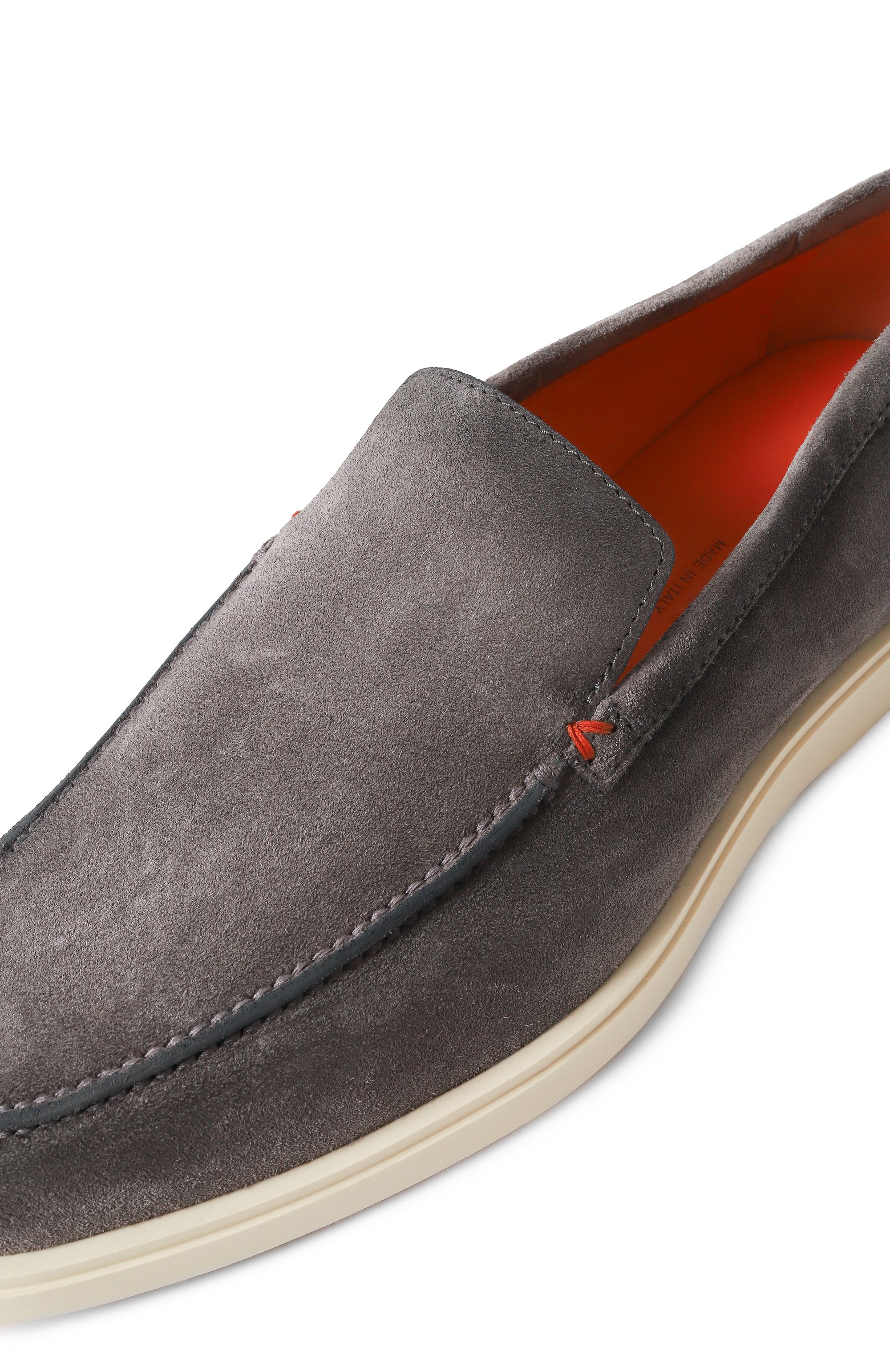 Замшевые лоферы detroit SANTONI, арт. MGDG17824TICBGEX, фото 7