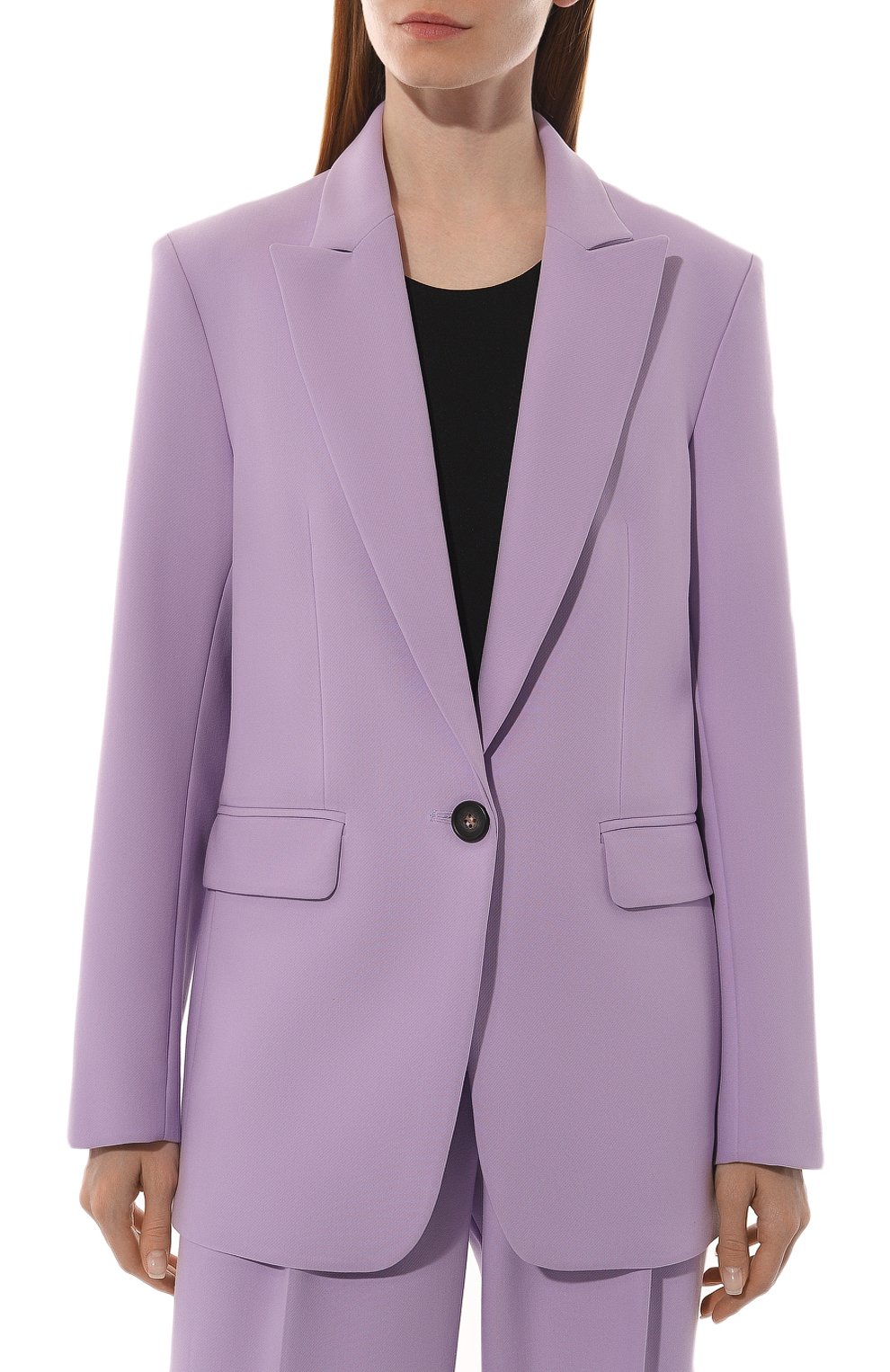 Жакет из вискозы SEVEN LAB фиолетового цвета по цене 24260 руб., арт. SJK1.01.350.98, фото 3 Жакет из вискозы SEVEN LAB, арт. SJK1.01.350.98, фото 3