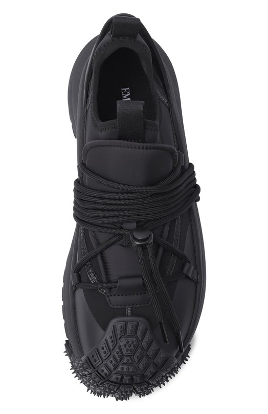 Текстильные кроссовки Emporio Armani EM003915/AF20463 Чёрный  EM003915/AF20463 Фото 5