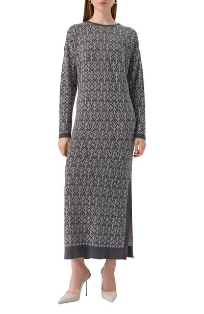 Платье из шелка и кашемира FREEAGE, арт. W26.DR170M.6030.991, фото 3