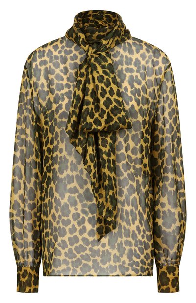 Женская шелковая блузка SAINT LAURENT, арт. 851373/Y5J72