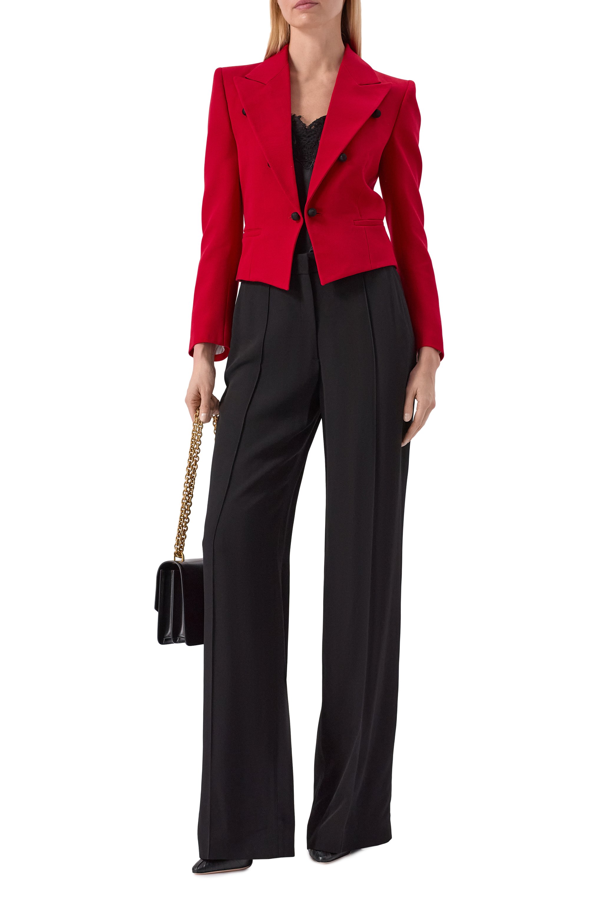 Шерстяной жакет VALENTINO красного цвета по цене 414500 руб., арт. 8B3CE585/97W, фото 2 Шерстяной жакет VALENTINO, арт. 8B3CE585/97W, фото 2