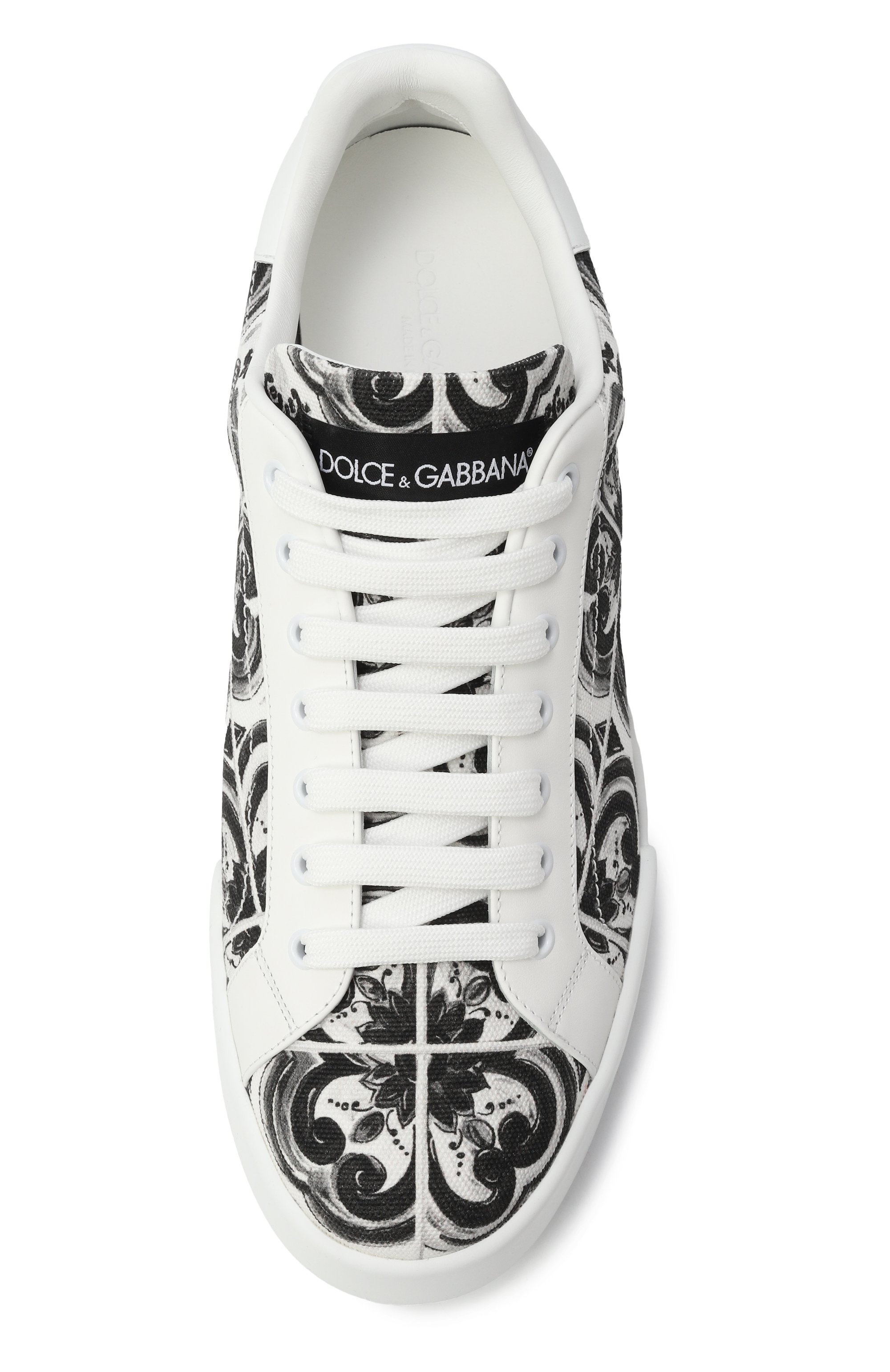 Комбинированные кеды portofino light strobel DOLCE & GABBANA, арт. CS2330/A9R22, фото 6