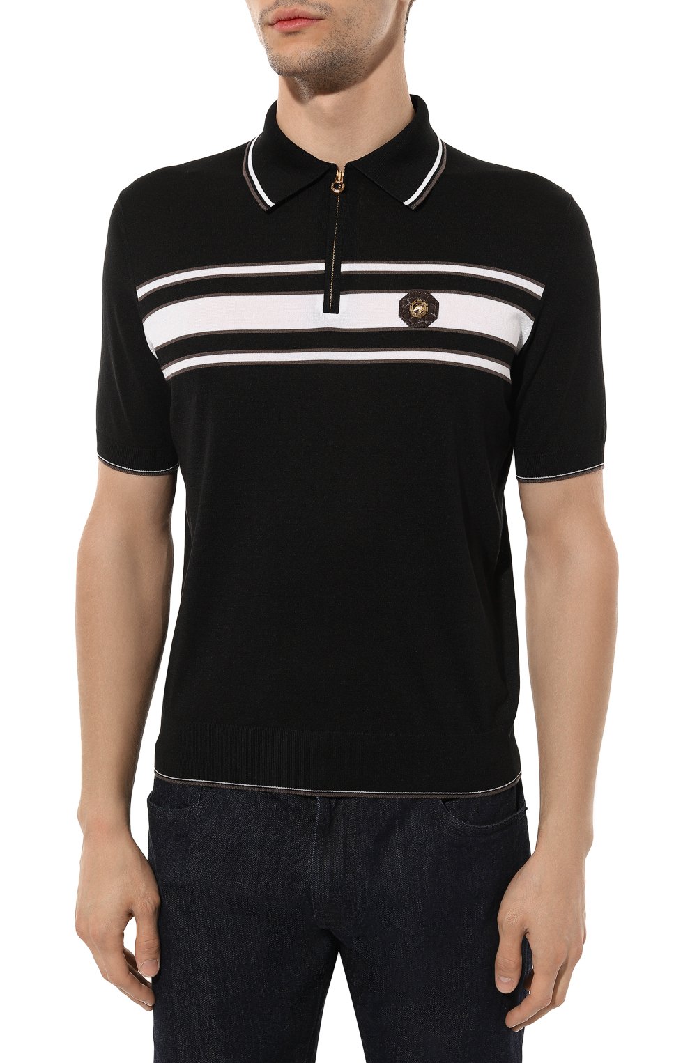 Поло из хлопка и шелка STEFANO RICCI, арт. K616321AZ2/F23234, фото 3