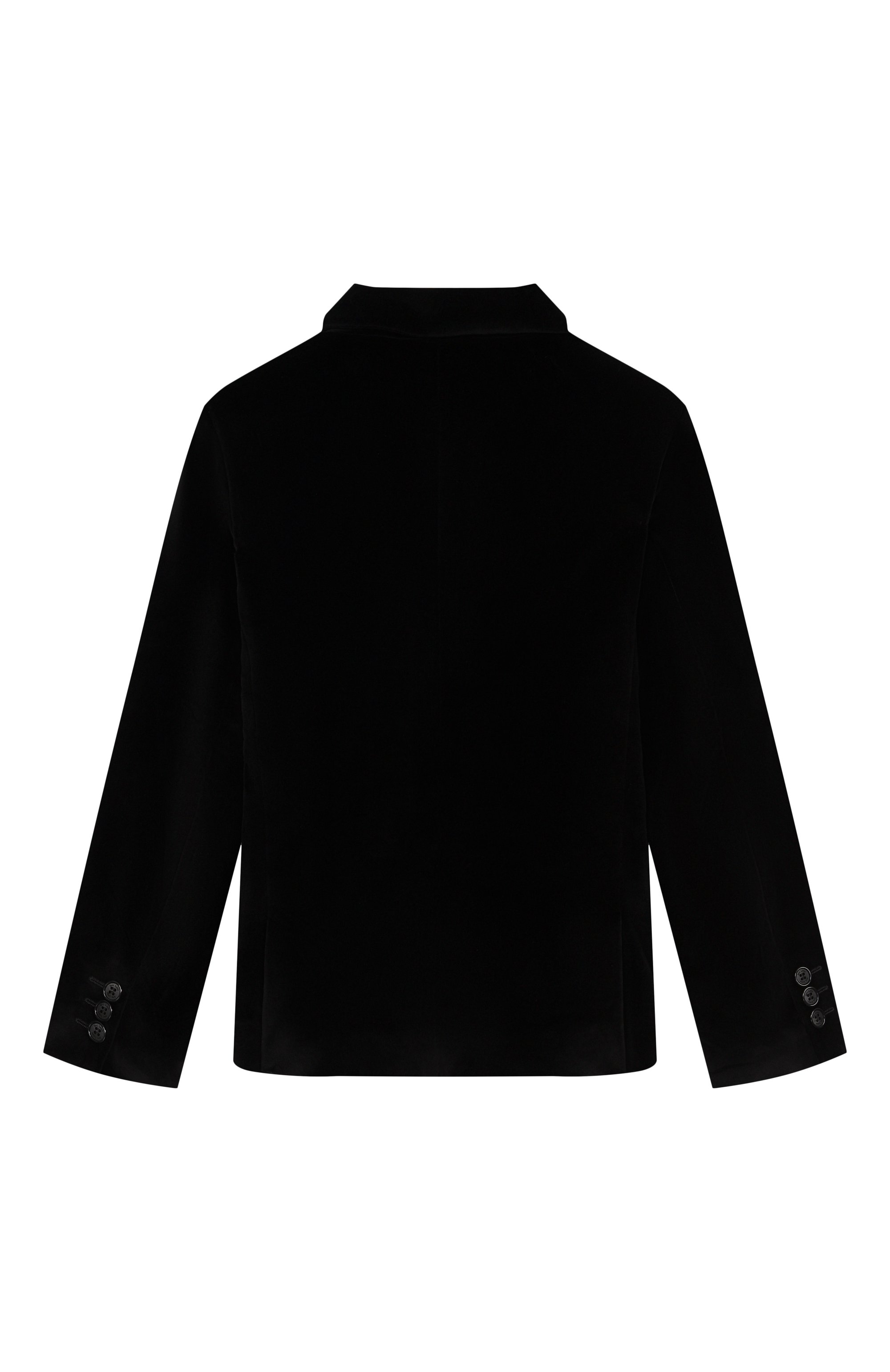 Бархатный пиджак DAL LAGO черного цвета по цене 46350 руб., арт. N004/7712/13-16, фото 2 Бархатный пиджак DAL LAGO, арт. N004/7712/13-16, фото 2