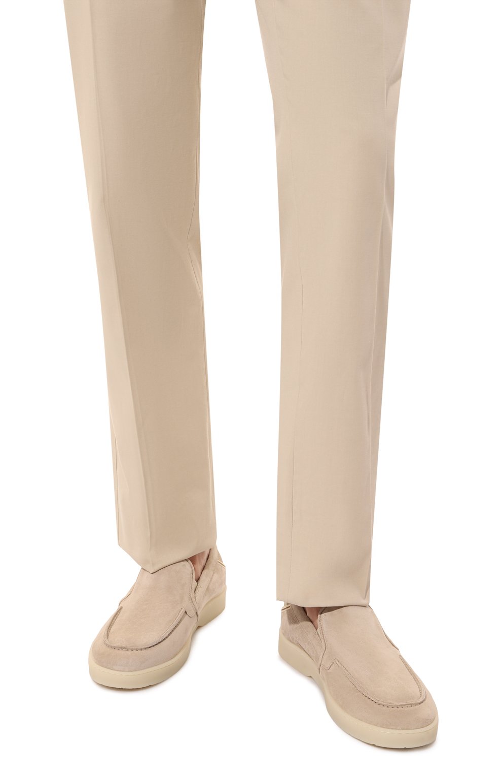 Замшевые лоферы CAMERLENGO бежевого цвета по цене 41500 руб., арт. 16539, фото 3 Замшевые лоферы CAMERLENGO, арт. 16539, фото 3