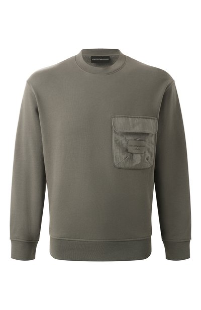 Мужской хлопковый свитшот EMPORIO ARMANI, арт. EM001715/AF13713