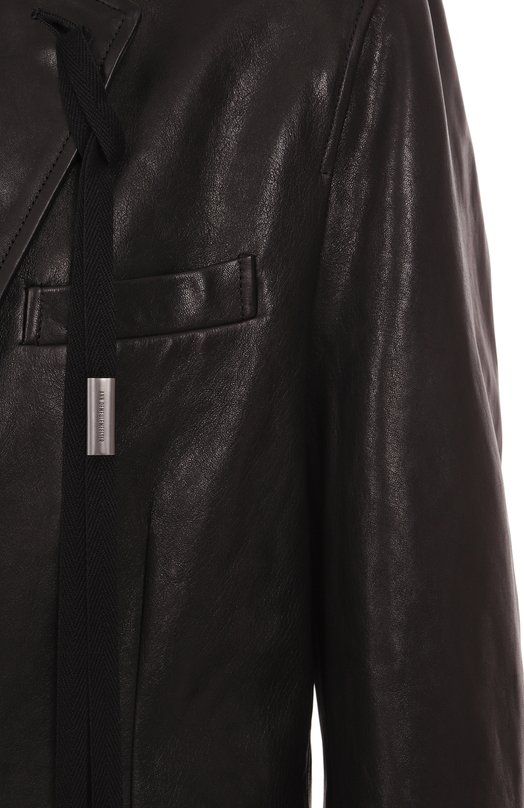 Кожаный пиджак Ann Demeulemeester B0012738/LT137 Чёрный  B0012738/LT137 Фото 7