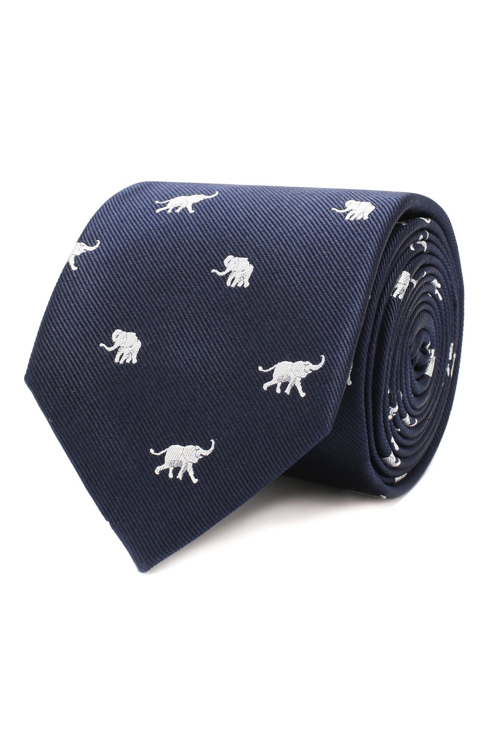 Шелковый галстук VAN LAACK темно-синего цвета по цене 11550 руб., арт. LUIS-EL/K03882, фото 1 Шелковый галстук VAN LAACK, арт. LUIS-EL/K03882, фото 1