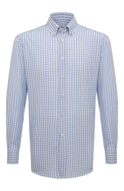 

Хлопковая сорочка Kiton, Голубой