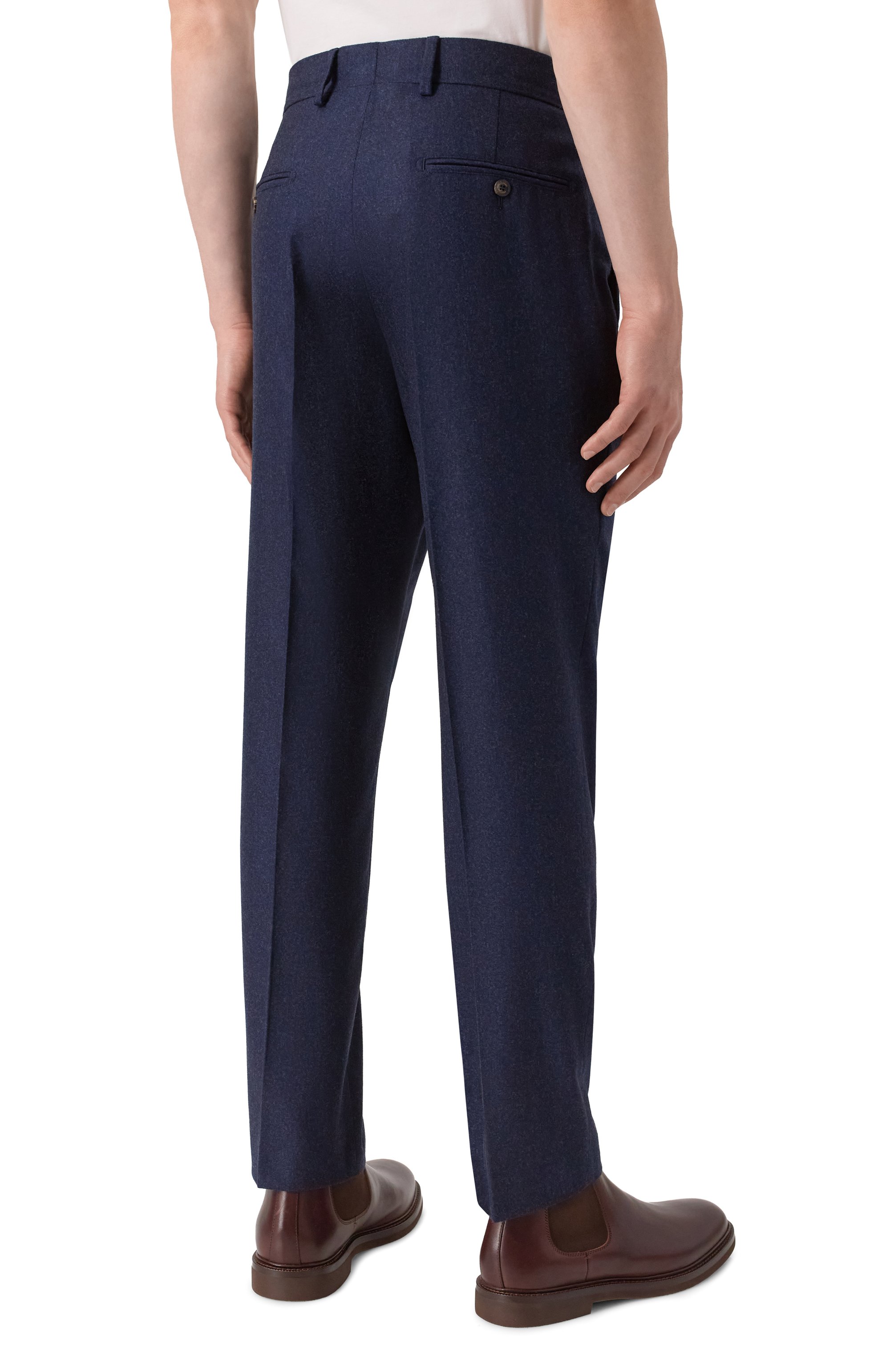 Брюки из шерсти и кашемира COLOMBO темно-синего цвета по цене 165500 руб., арт. PA00554/61088-10, фото 4 Брюки из шерсти и кашемира COLOMBO, арт. PA00554/61088-10, фото 4