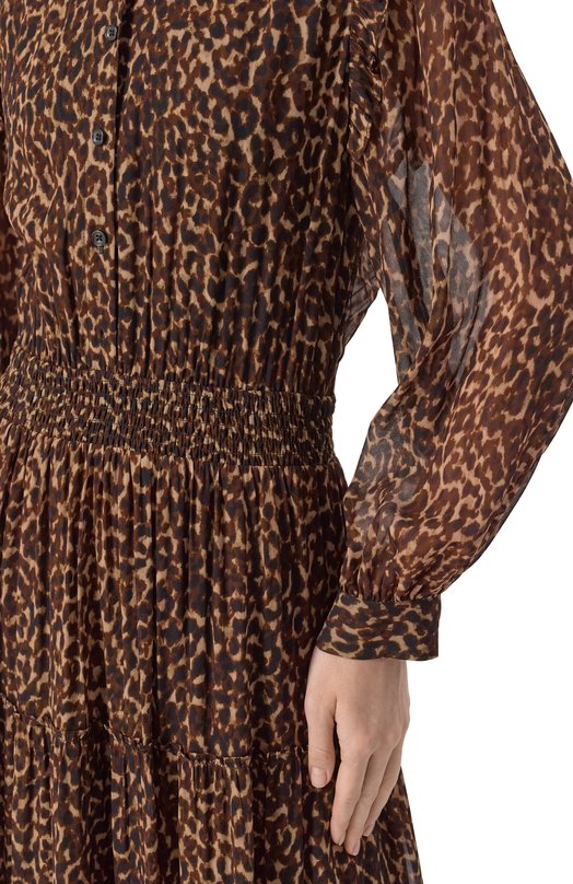 Платье из вискозы The Kooples FR0B30089K Леопардовый  FR0B30089K Фото 5
