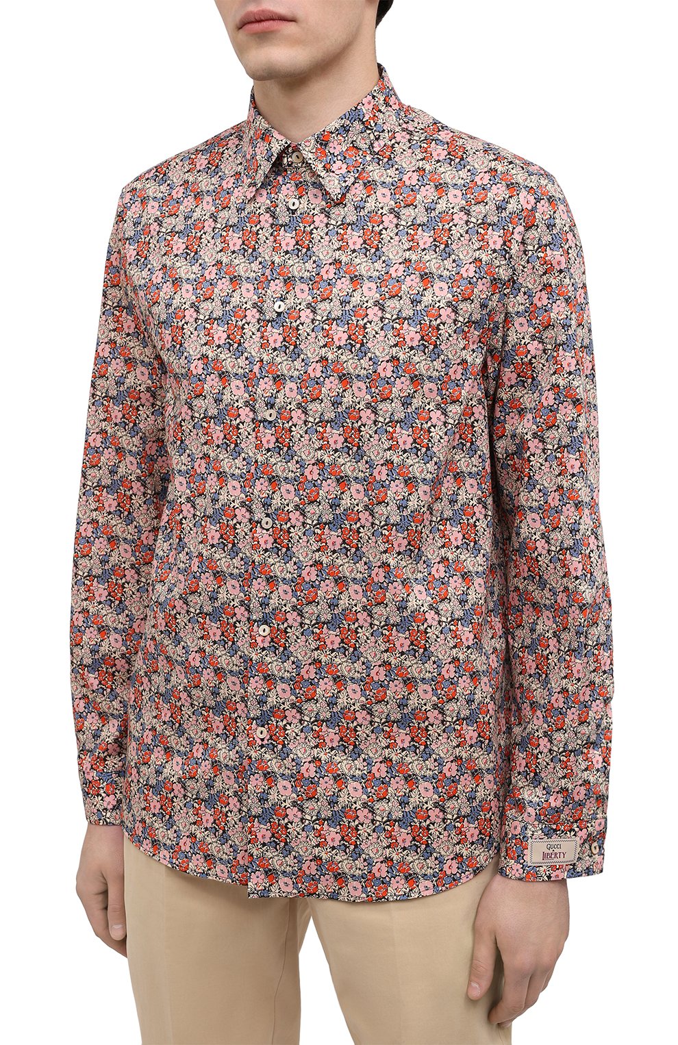 Хлопковая рубашка GUCCI, арт. 636668/ZAFKW, фото 3