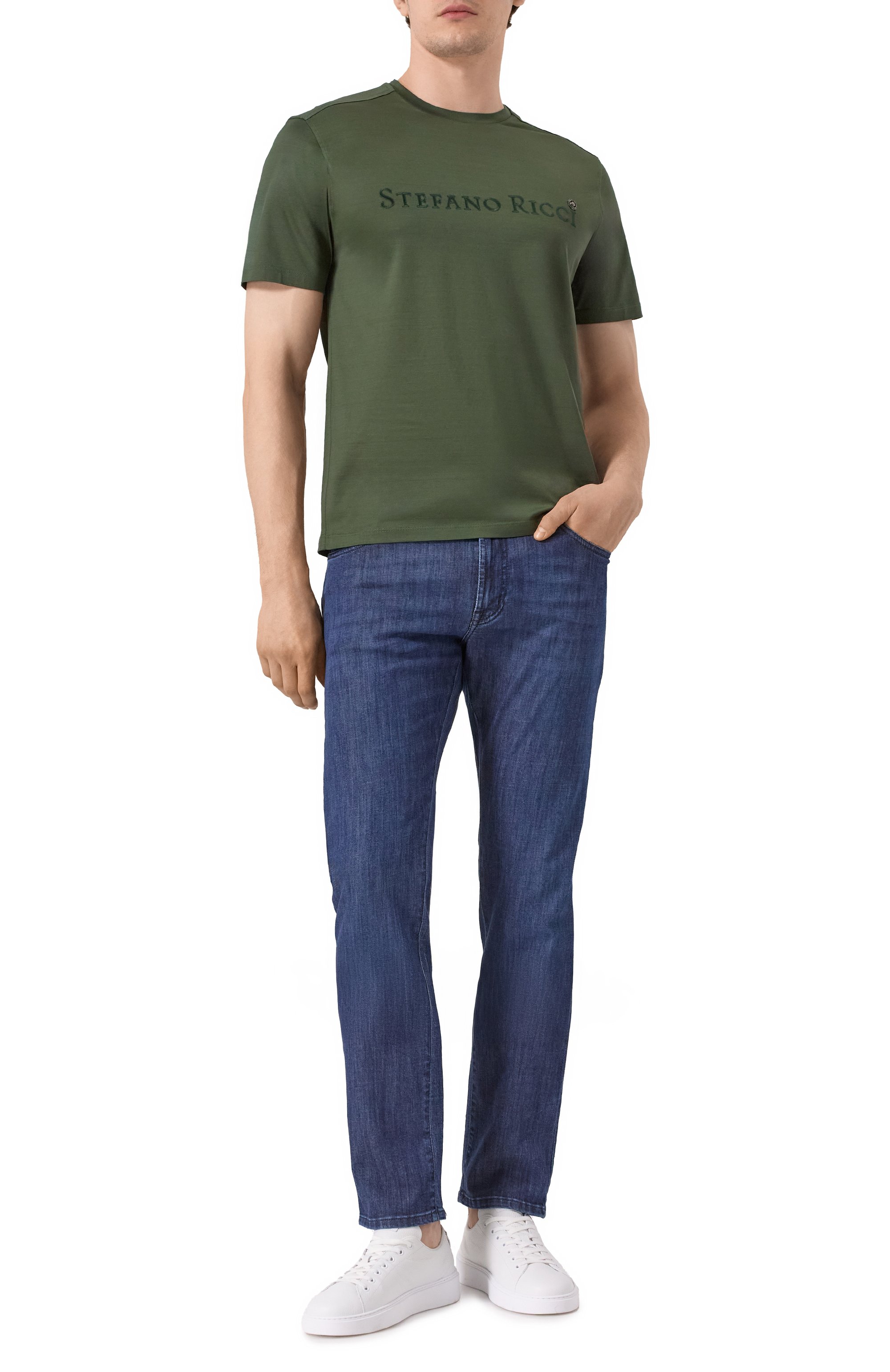 Хлопковая футболка STEFANO RICCI, арт. MNH5204300/TE0001, фото 2