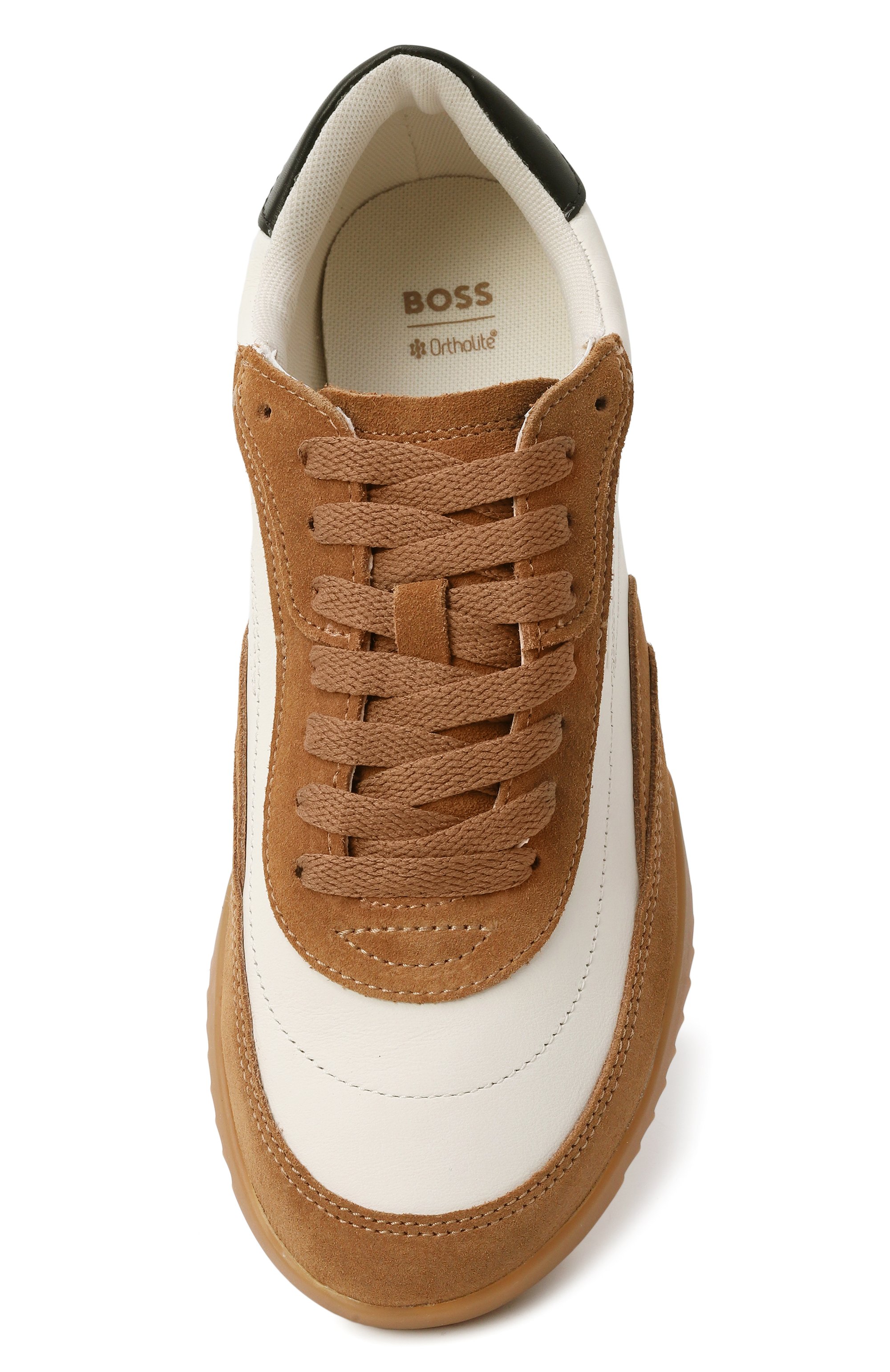 Кожаные кроссовки carlynn BOSS разноцветного цвета по цене 23950 руб., арт. 50552462, фото 6 Кожаные кроссовки carlynn BOSS, арт. 50552462, фото 6