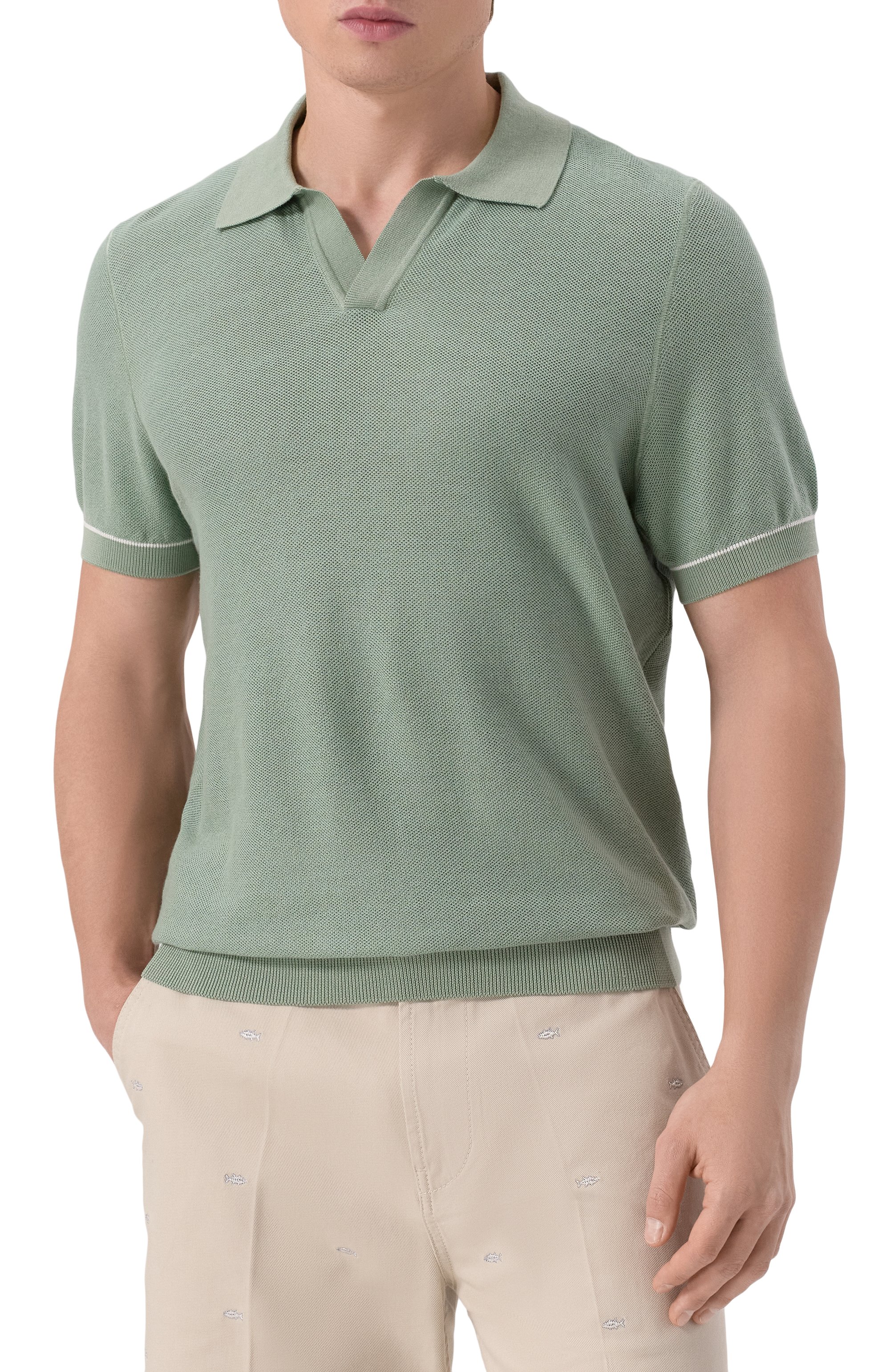 Поло из хлопка и лиоцелла BOSS, арт. 50537654, фото 3