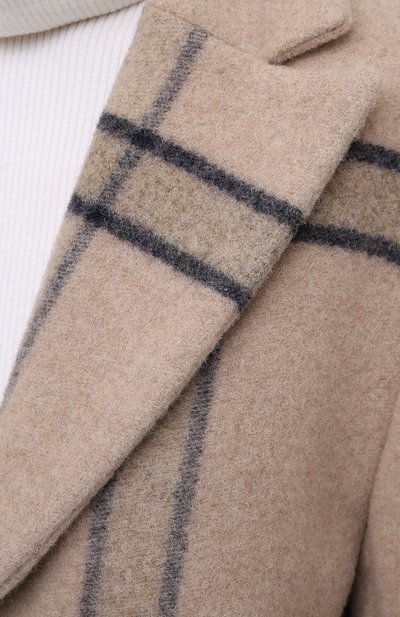 Шерстяное пальто JACQUEMUS бежевого цвета по цене 89200 руб., арт. 203C001/119172, фото 5 Шерстяное пальто JACQUEMUS, арт. 203C001/119172, фото 5