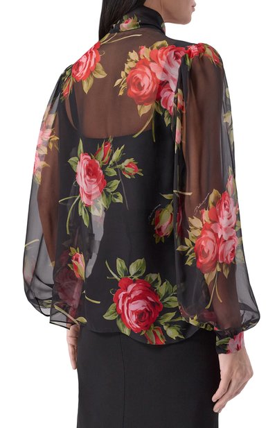 Шелковая блузка DOLCE & GABBANA, арт. F7BJ2T/IS11F, фото 4