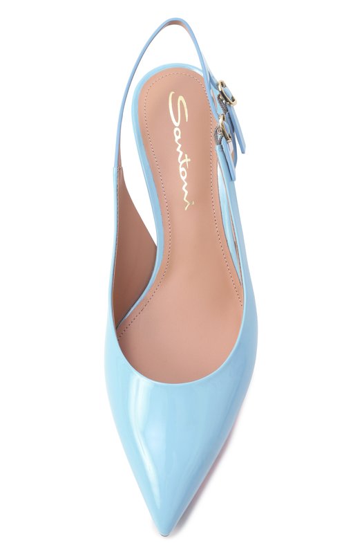 Лакированные туфли Santoni WDLG71407HA2NVHD Голубой  WDLG71407HA2NVHD Фото 6
