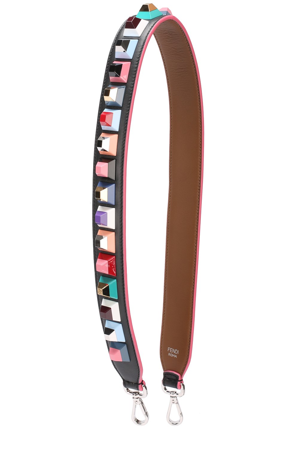 Кожаный ремень для сумки с заклепками rainbow  FENDI, арт. 8AV077/60N, фото 1