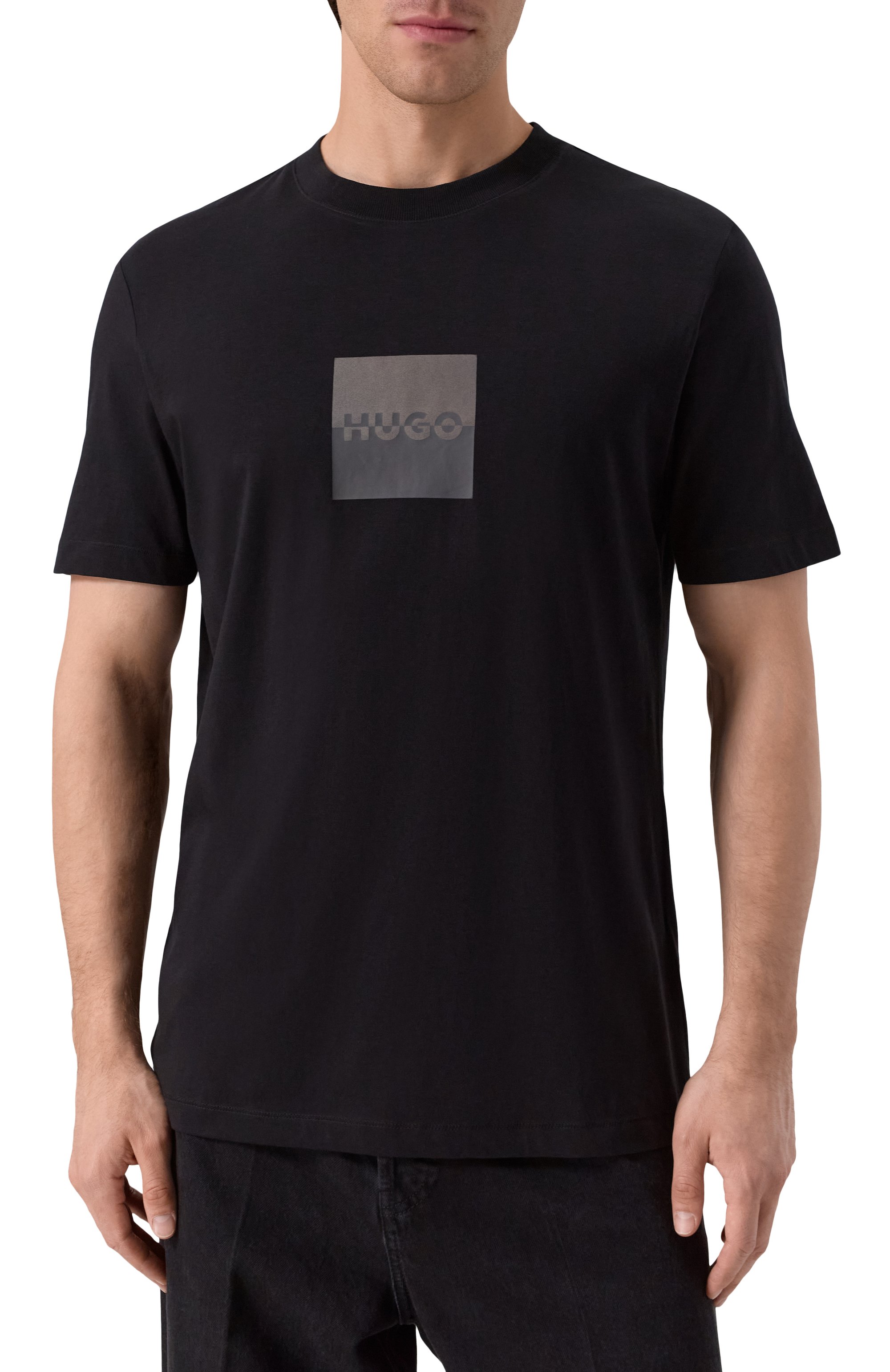 Хлопковая футболка HUGO, арт. 50542784, фото 3