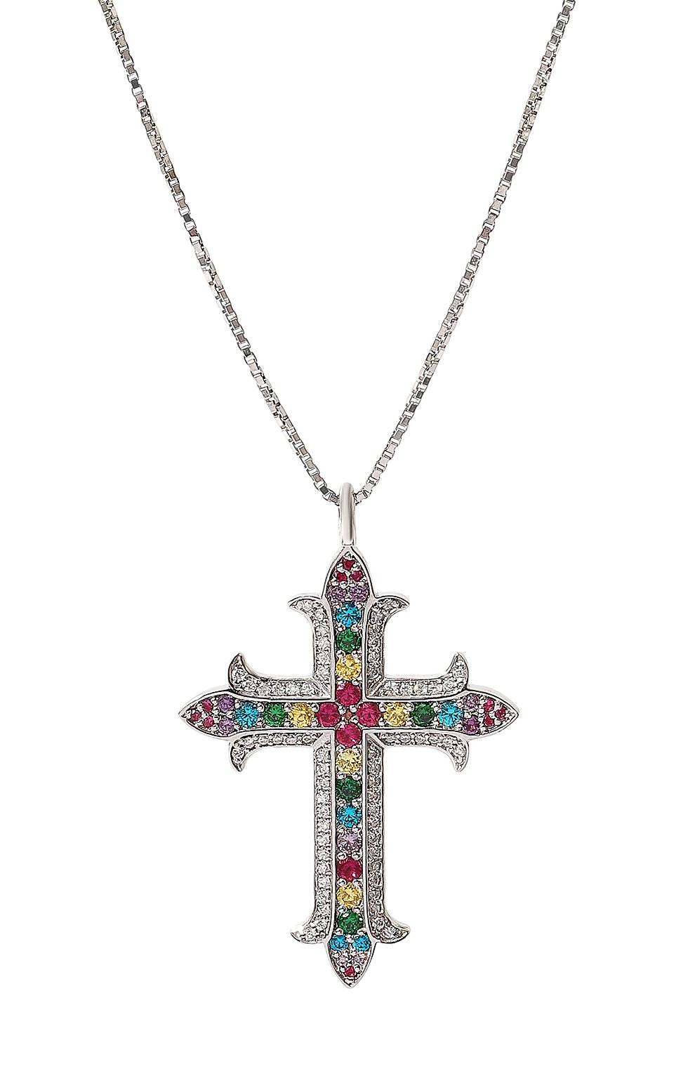 Подвеска на цепочке LEVASHOVAELAGINA разноцветного цвета по цене 19000 руб., арт. butler/n, фото 3 Подвеска на цепочке LEVASHOVAELAGINA, арт. butler/n, фото 3