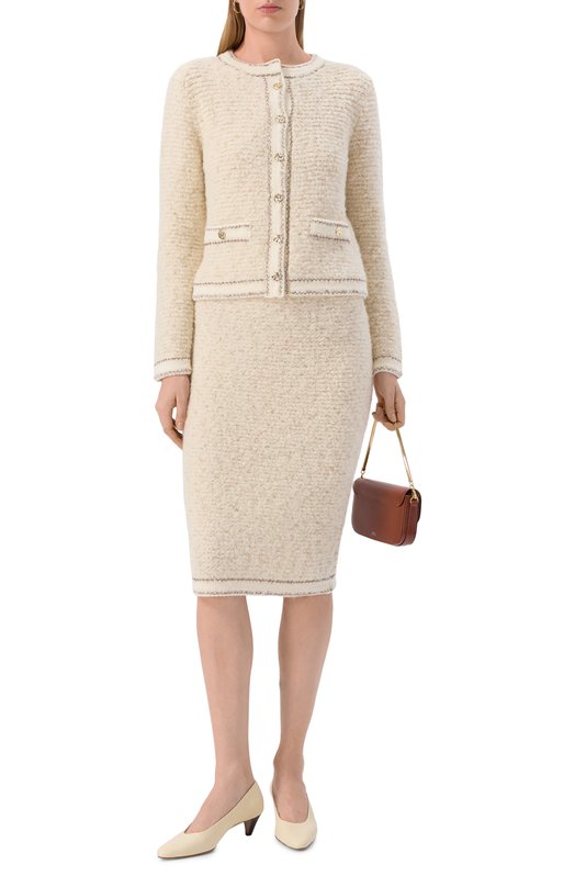 Шерстяной жакет D.Exterior 61488 Кремовый  61488 Фото 2