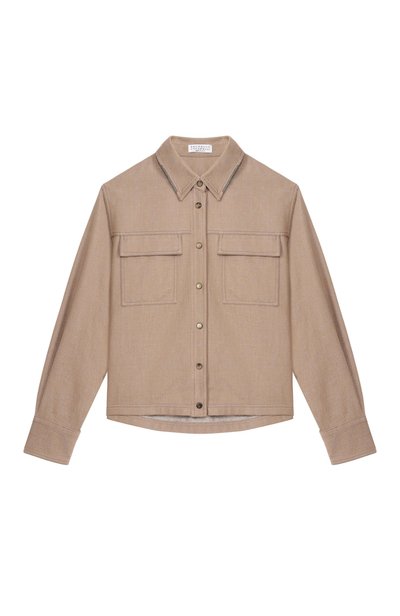 Джинсовая рубашка BRUNELLO CUCINELLI, арт. BB148C874C