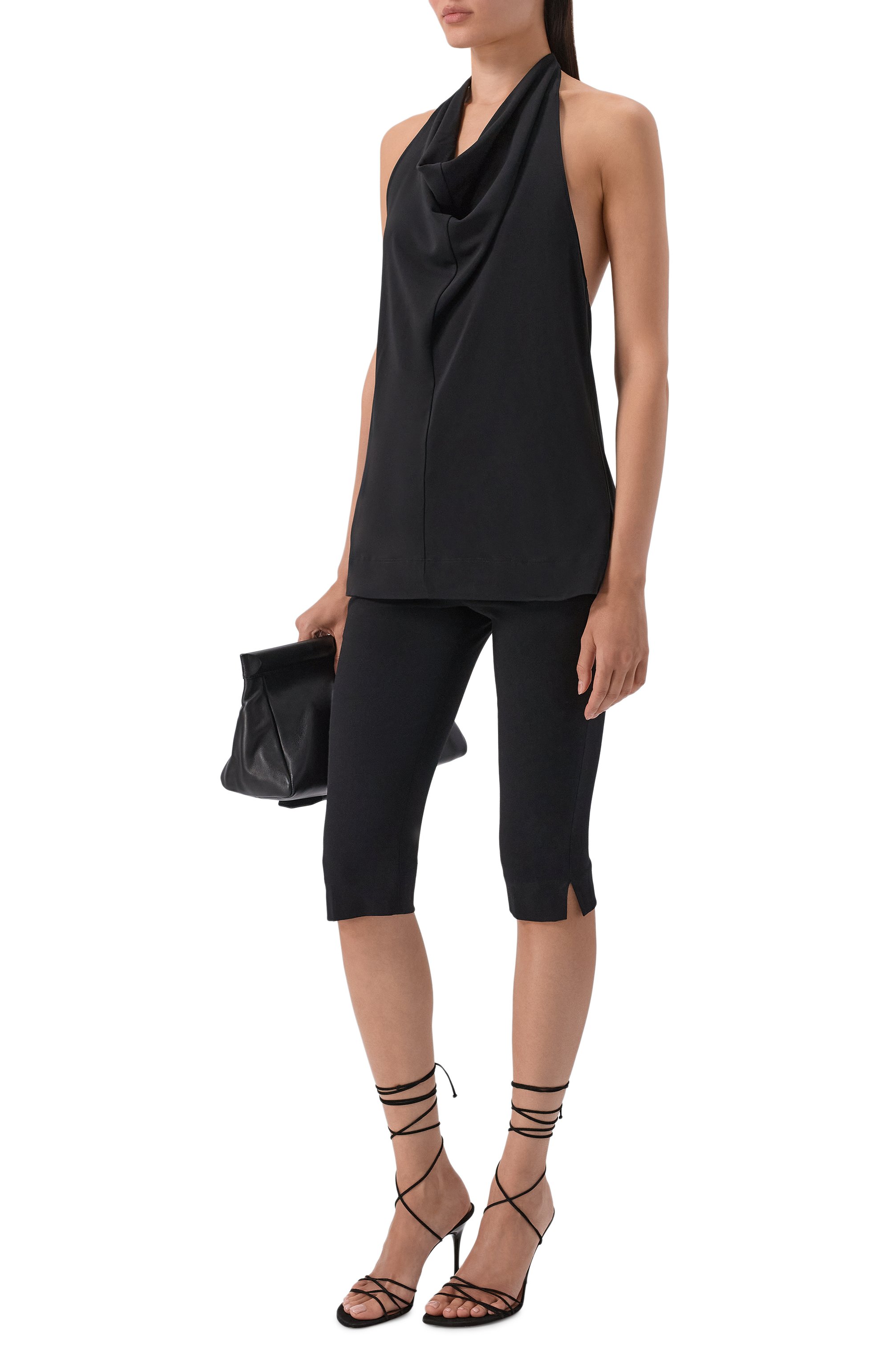 Топ из вискозы 12 STOREEZ черного цвета по цене 8800 руб., арт. 136144, фото 2 Топ из вискозы 12 STOREEZ, арт. 136144, фото 2