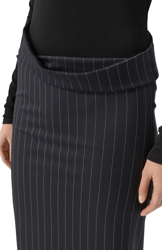 Шерстяная юбка Mugler 26P1JU05841022 Синий  26P1JU05841022 Фото 5