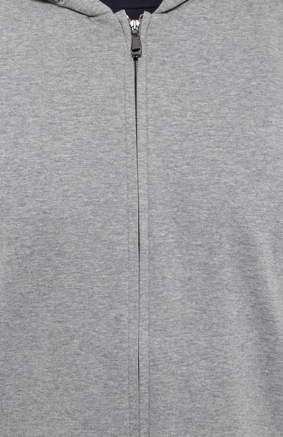 Хлопковая толстовка на молнии с капюшоном BRIONI, арт. UJ3U/P3607, фото 5
