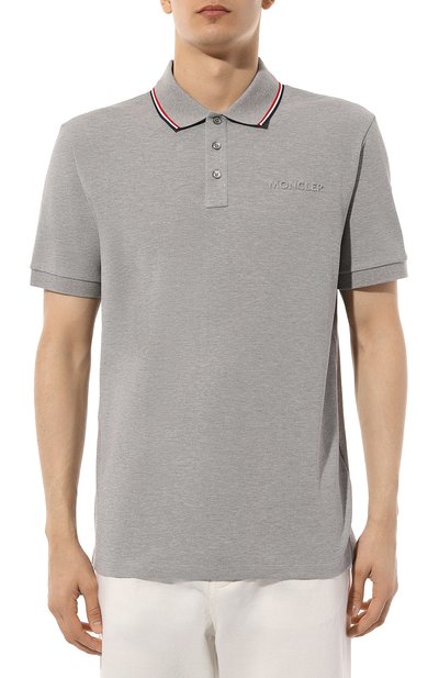 Хлопковое поло MONCLER, арт. 8A000-06-84556, фото 3