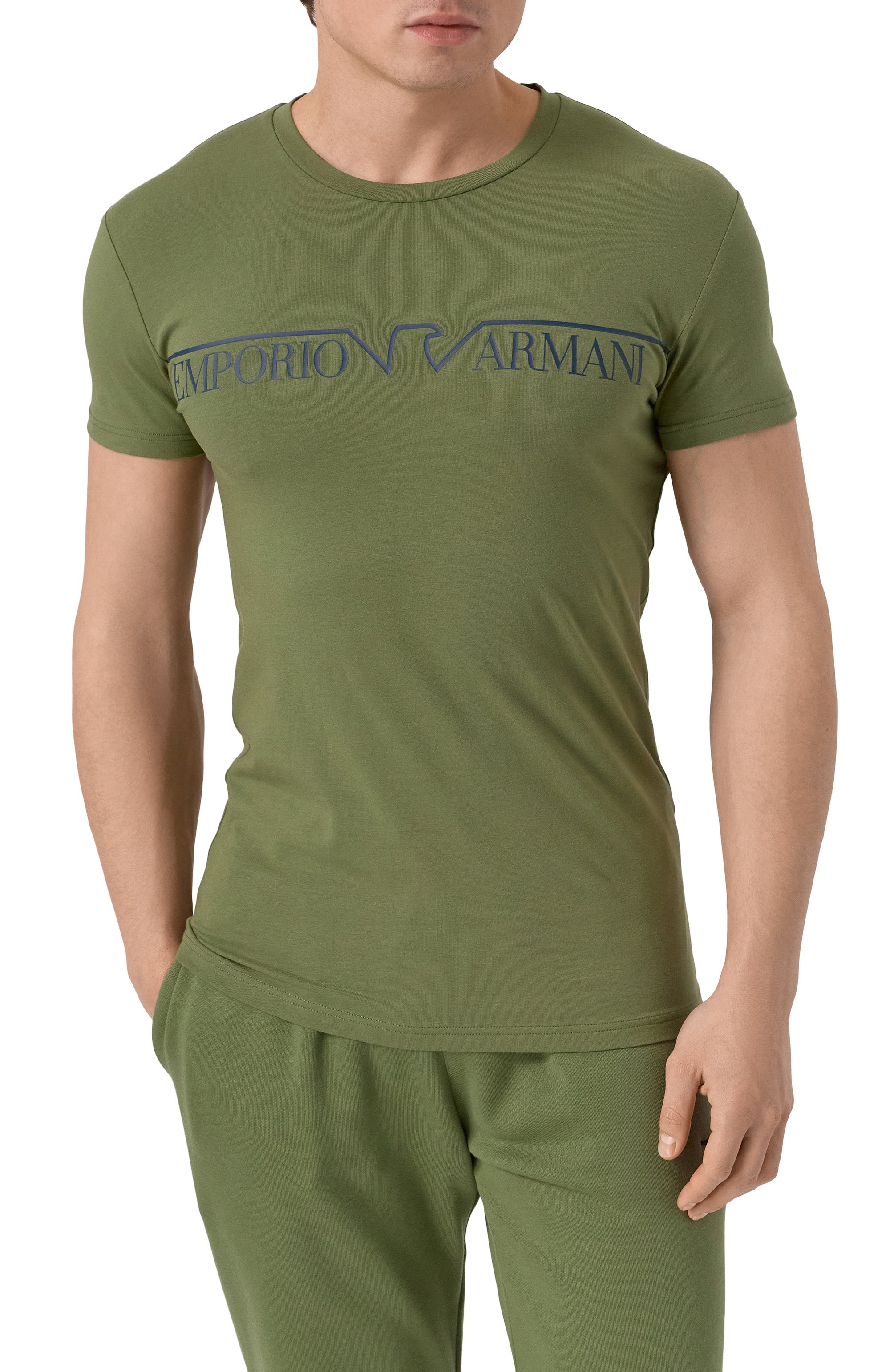 Хлопковая футболка EMPORIO ARMANI, арт. 111035/4F516, фото 3