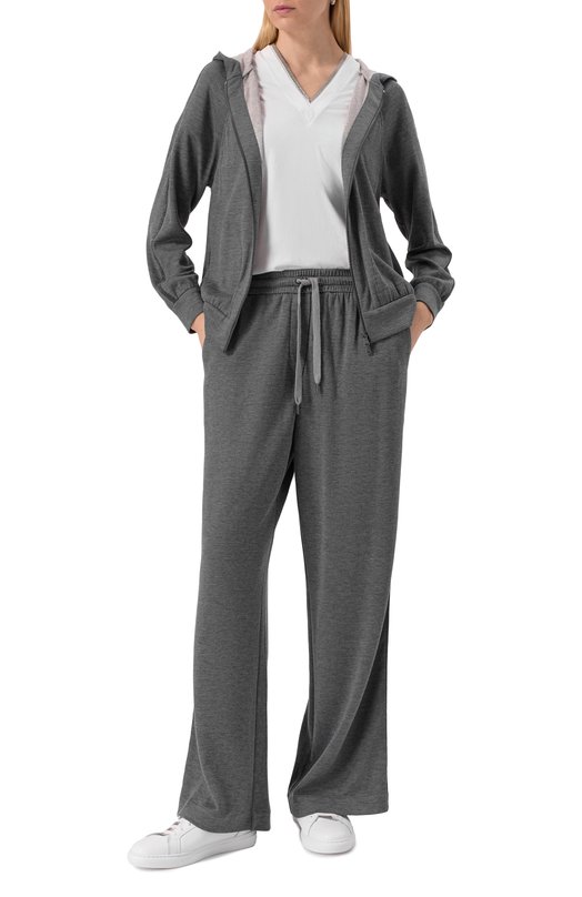 Хлопковая футболка Brunello Cucinelli M0T18BD222 Белый  M0T18BD222 Фото 2